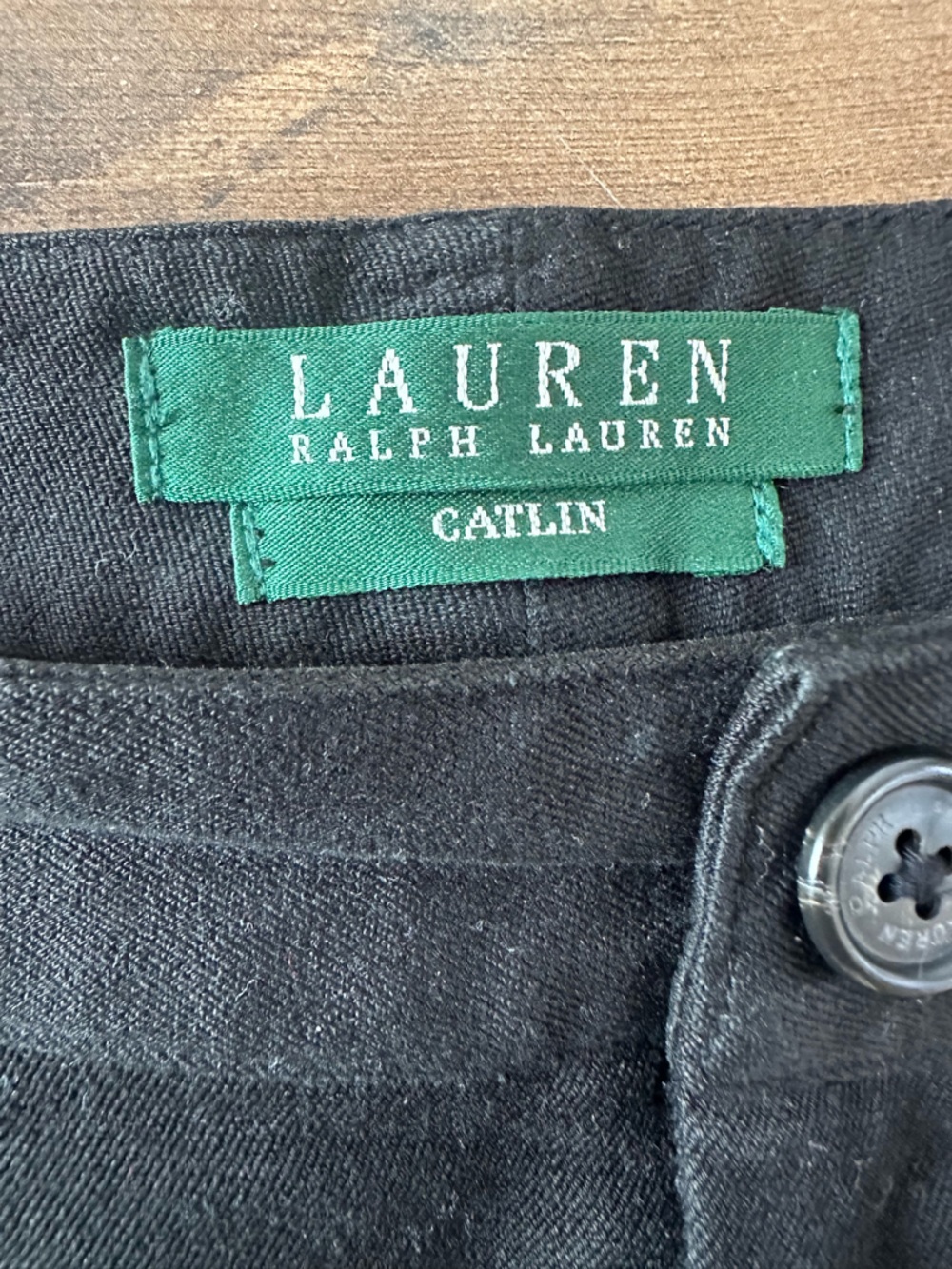 Lauren Ralph Lauren Black Dress Pants 22W Straight Leg Career Work - Picture 2 of 3